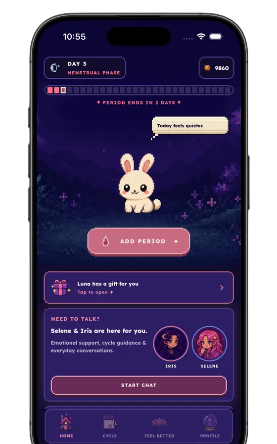 Moonville app screen